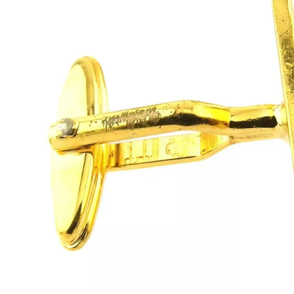 dunhill cuff d mark Gold & Silver hardware Authentic Used